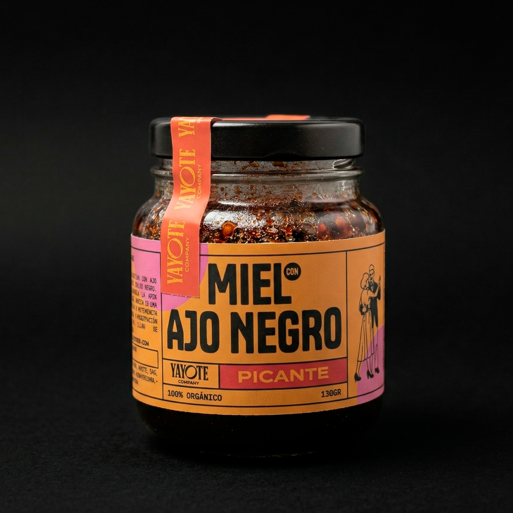 MIEL CON AJO NEGRO PICANTE