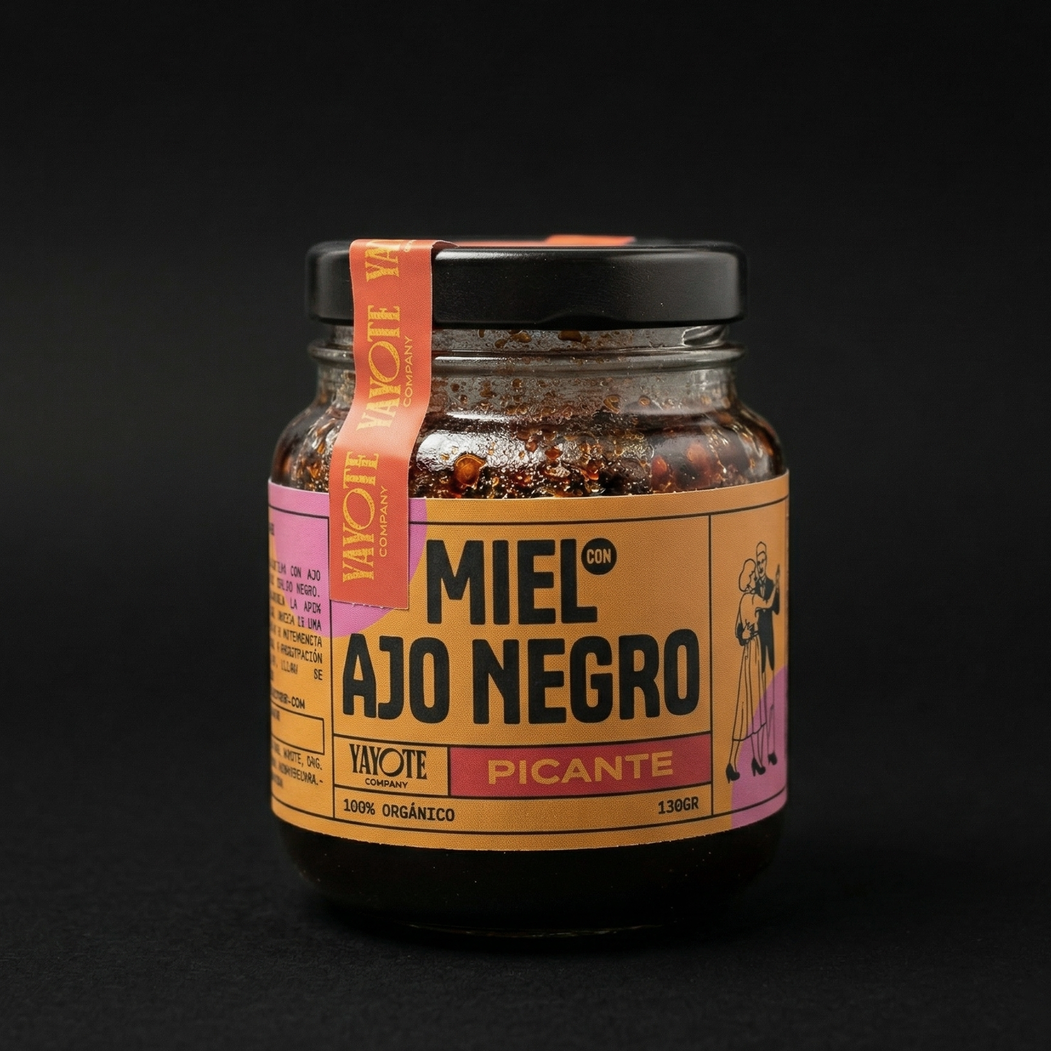 MIEL CON AJO NEGRO PICANTE
