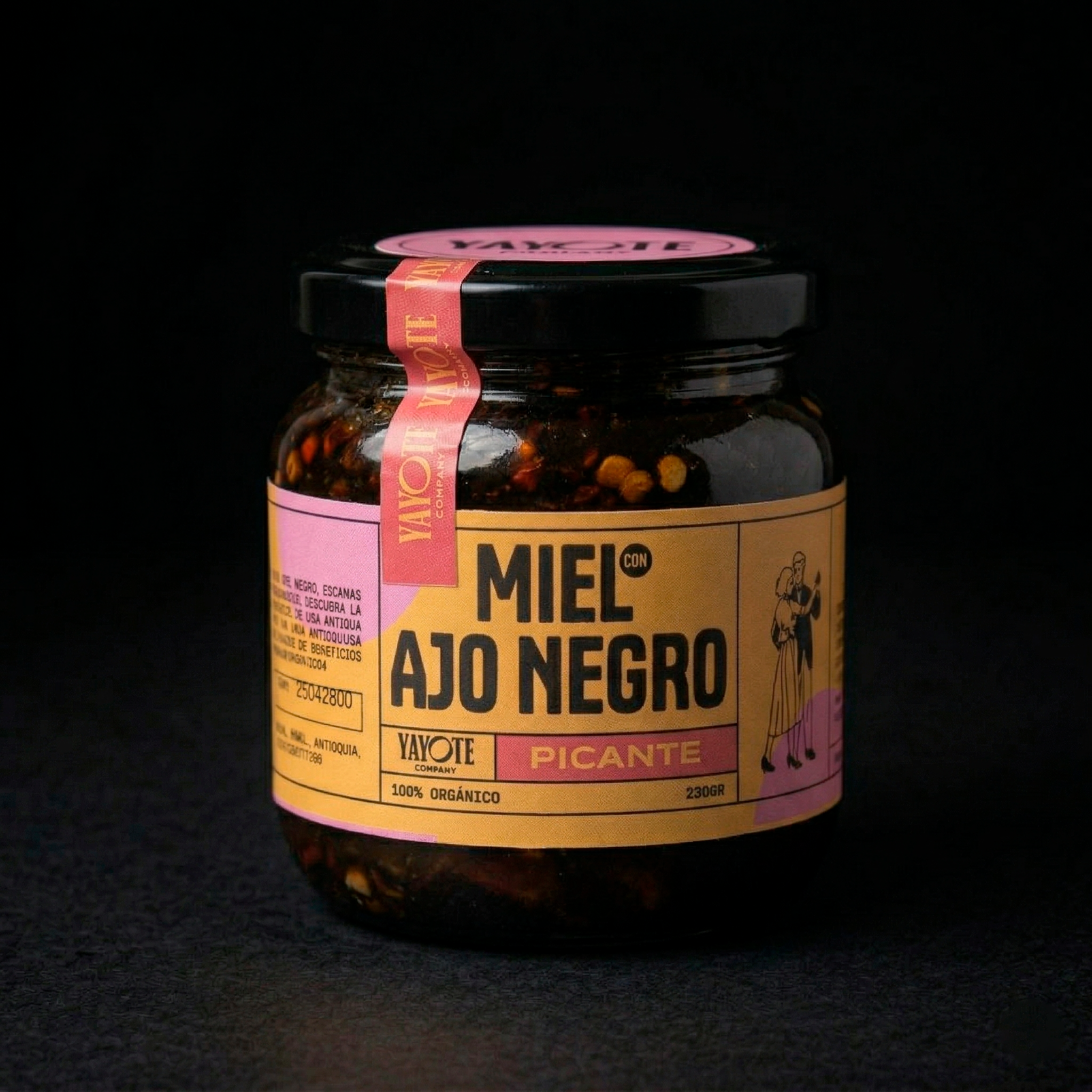 MIEL CON AJO NEGRO PICANTE